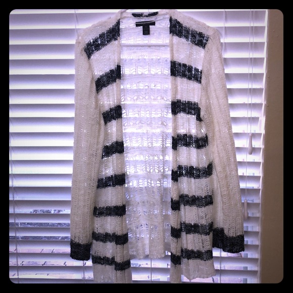 Style & Co. Sweaters - Style & Co cardigan! Navy striped